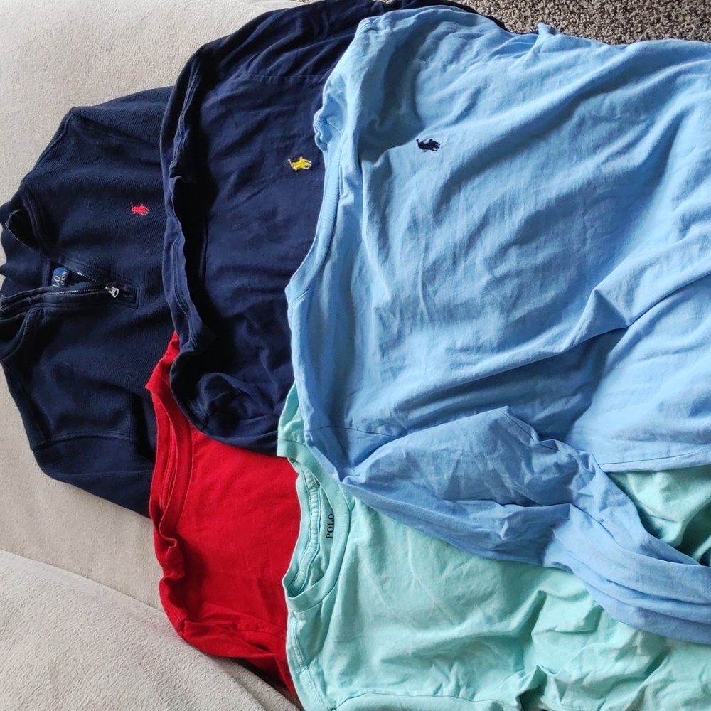 Polo Ralph Lauren boys size L (14-16) lot of shirts